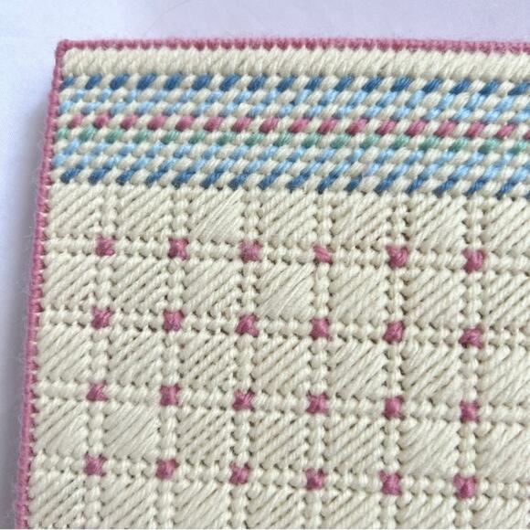 NEEDLEPOINT Vintage 26pc Placemats Coasters & Napkin Rings Set Table Setting - Picture 8 of 8